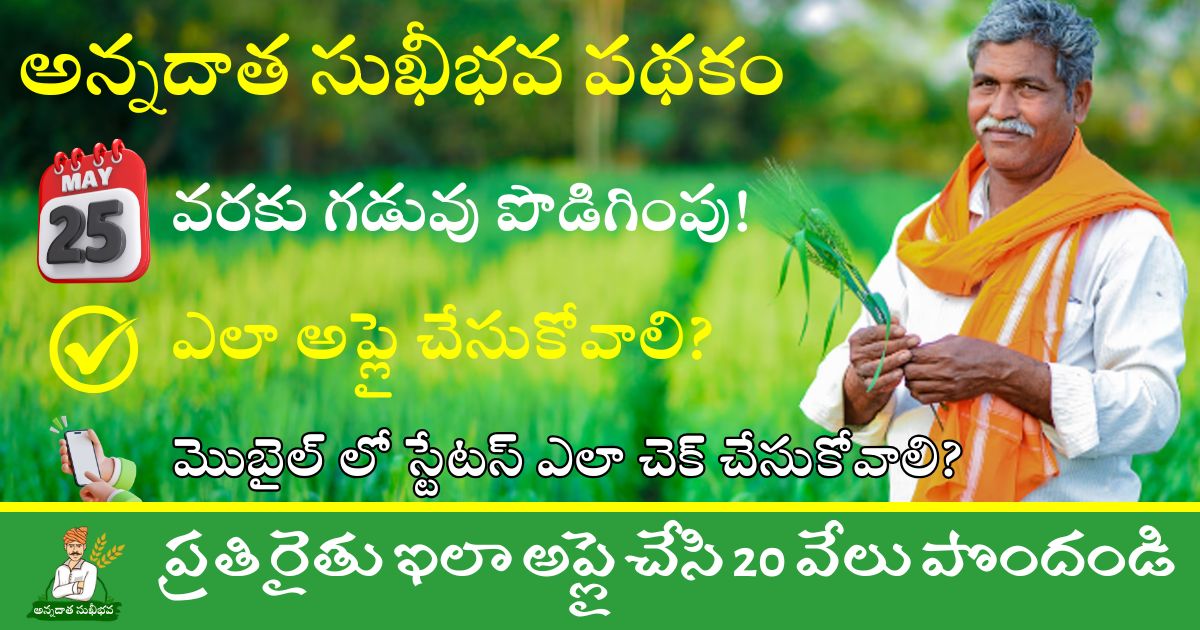 Annadata Sukhibhava Scheme Deadline Extended