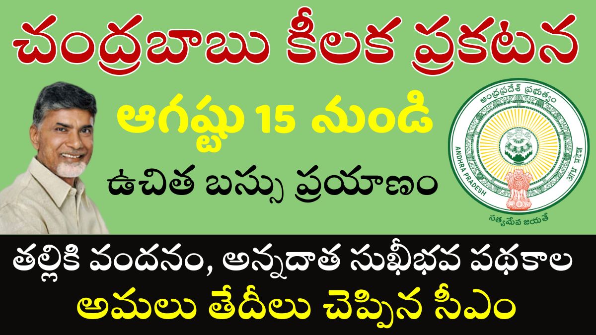 Thalliki Vandanam Annadata Bus Schemes Dates AP